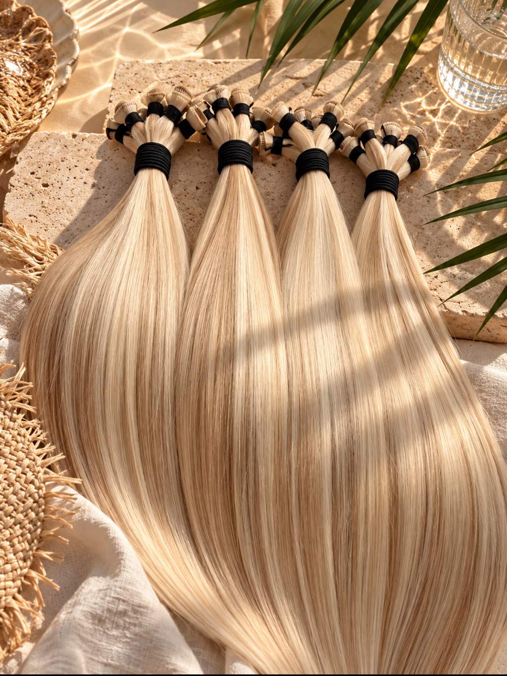 Straight Human Hair Extensions – 20", 60g